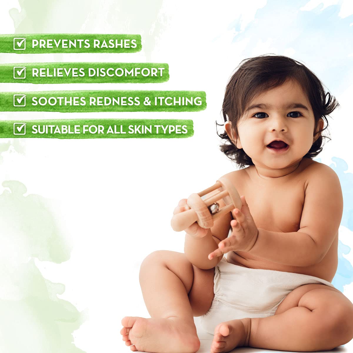 Mamaearth Milky Soft Diaper Rash Cream for Babies - 50g | Infused with 15% Zinc Oxide, Oat Milk & Calendula | Prevents Rashes, Soothes Redness & Itching, Toxin-free