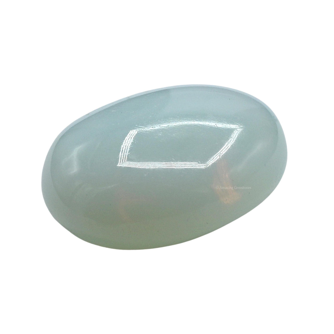 Opalite Palm Stone - Hot Massage Worry Stone for Natural Body Chakra Balancing, Reiki Healing and Crystal Grid Opalite