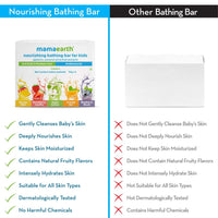 Mamaearth Fruit based Nourishing Clear Bathing Bar Baby Antibacterial Soap with Glycerine,SLS & paraben Free, For 2+ years age Kids | 75g x 5