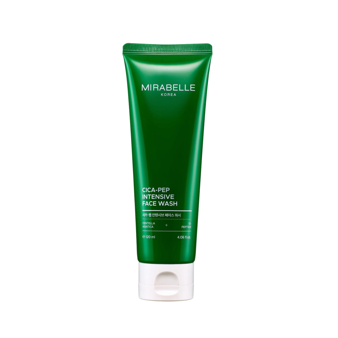 Mirabelle Korea Cica-Peptide Intensive Face Wash 120ml | Korean Gentle Hydrating Cleanser for All Skin Types | Soothing, Barrier Repair & Anti-Aging | Suitable for Men & Women