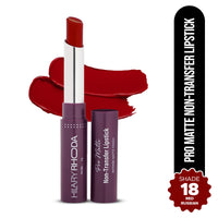 Hilary Rhoda Pro Matte Non-Transfer Lipstick | Waterproof & Smudge-Proof | 12-Hour Long Stay | 24 Shades Available | Highly Pigmented Matte Finish Lipstick | 2g - (Red Russian | Shade18)