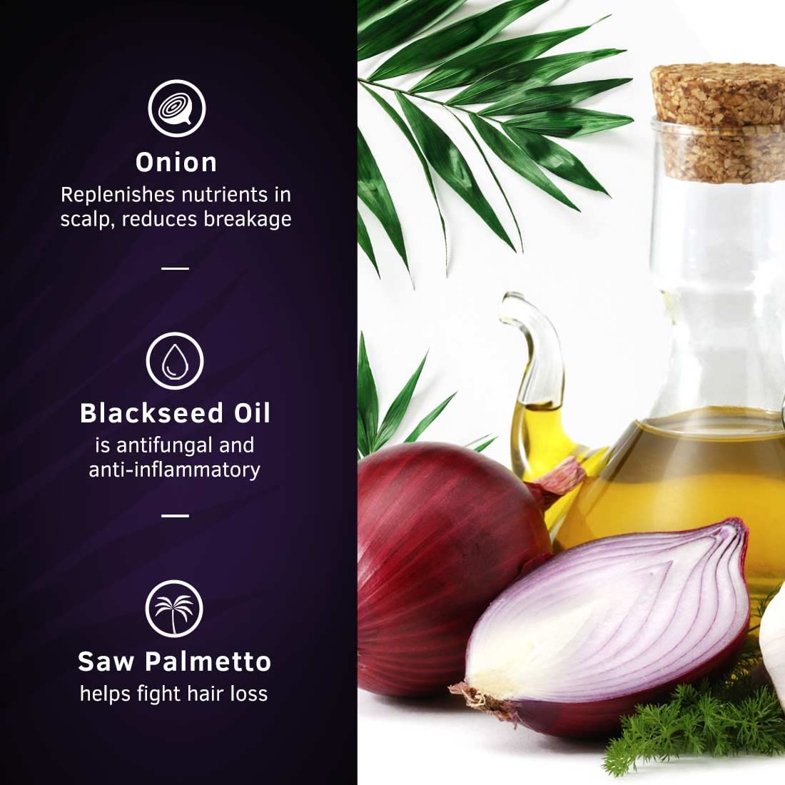 Ustraa Anti Hair Fall Oil - 100ml | With Onion Oil, Blackseed | Hair Fall Control with Saw Palmetto | Reduce Hair Fall | Promote Hair Growth | No Parabens