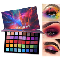 URBANMAC Spotlight Eyeshadow Palette, Professional 40 Color Eye Shadow Matte Shimmer Makeup Pallet Highly Pigmented Colorful Powder Long Lasting Waterproof Eye Shadow - Multicolor