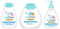 Baby Dove Rich Moisture Baby Lotion 200 ml, No Tears Baby Shampoo 200ml and Hair to Toe Baby Wash 200 ml, Hypoallergenic, No Sulphates, No Parabens