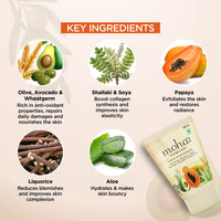 moha: Overnight Lotion with Aloe Vera, Papaya, Avocado night body lotion for Glowing Skin Unisex Suitable For all Skin Type - 100ml (Pack of 1)