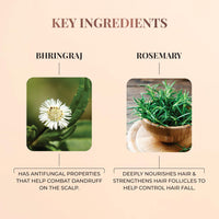 Just Herbs Nourishing Hair Cream for Men & Women with Bhringraj & Rosemary, Helps Reduce Dandruff and Hairfall 100 g