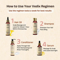 Vedix Customized Ayurvedic Hair Care Kit for Dry Scalp & Straight Hair | Combo