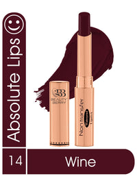 Beauty Berry Non Transfer Waterproof Lipstick, Long Lasting Smudge Proof Highly Pigmented Shades, (Pack of 1) (Wine -14)