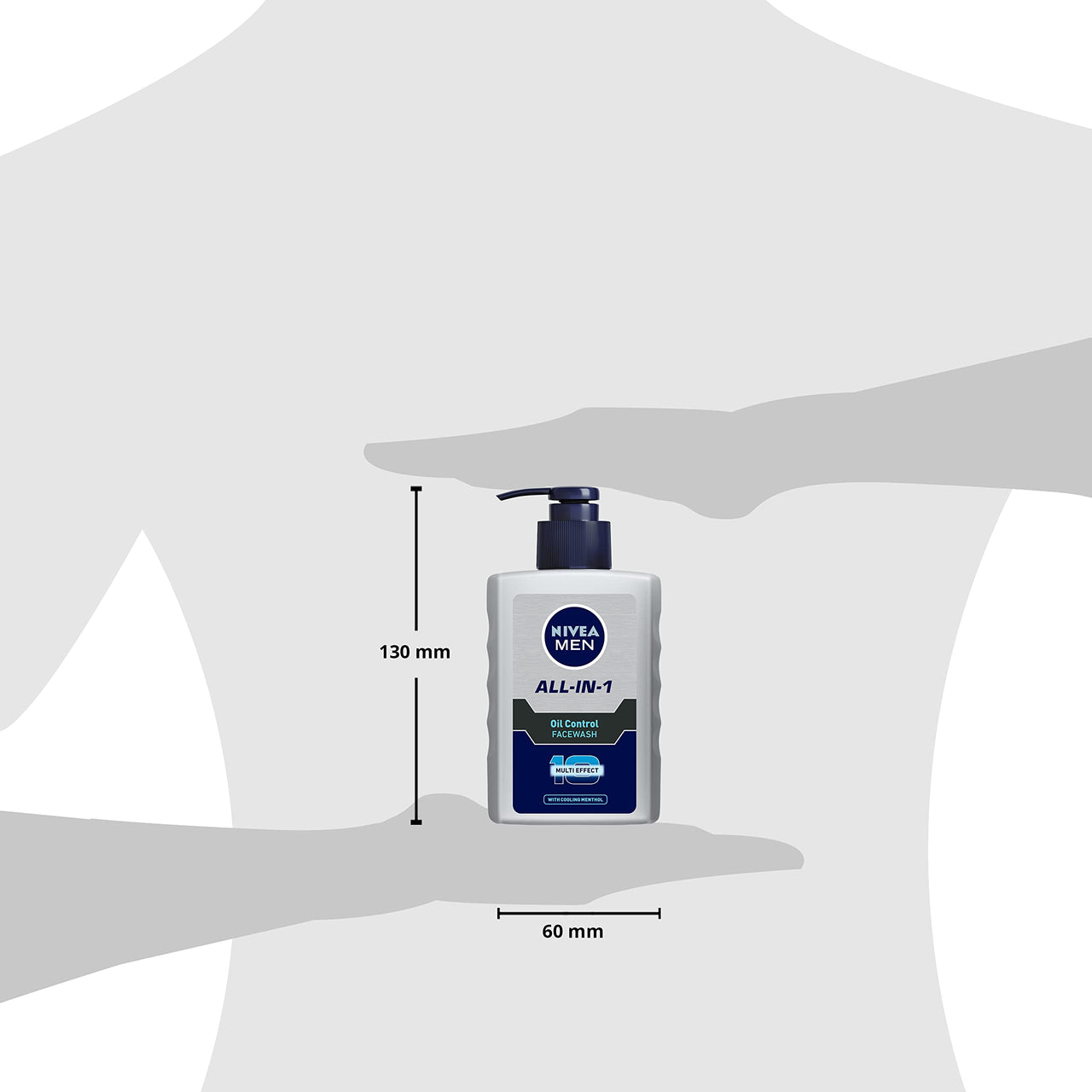 Nivea Men Face Wash, Oil Control For 12Hr Oil Control With 10X Vitamin C Effect, 150 ml (Pack of 2)