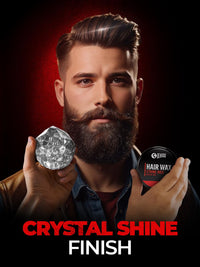 Beardo Stronghold Hair Wax For Men, 100 gm | Crystal Hair Wax with Aloe Vera & Castor Oil | Hair Wax Men | Hair Styling Wax for Glossy Finish & Shine | Strong Hold Hair Wax