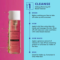 Conscious Chemist® Energizing Double Cleansing Kit | 230ml | Oil Cleanser for Face, Face Wash for Dry Skin for Women & Men, Cleanser with Natural Oils, Treats Dull & Dehydrated Skin (Pack of 2)