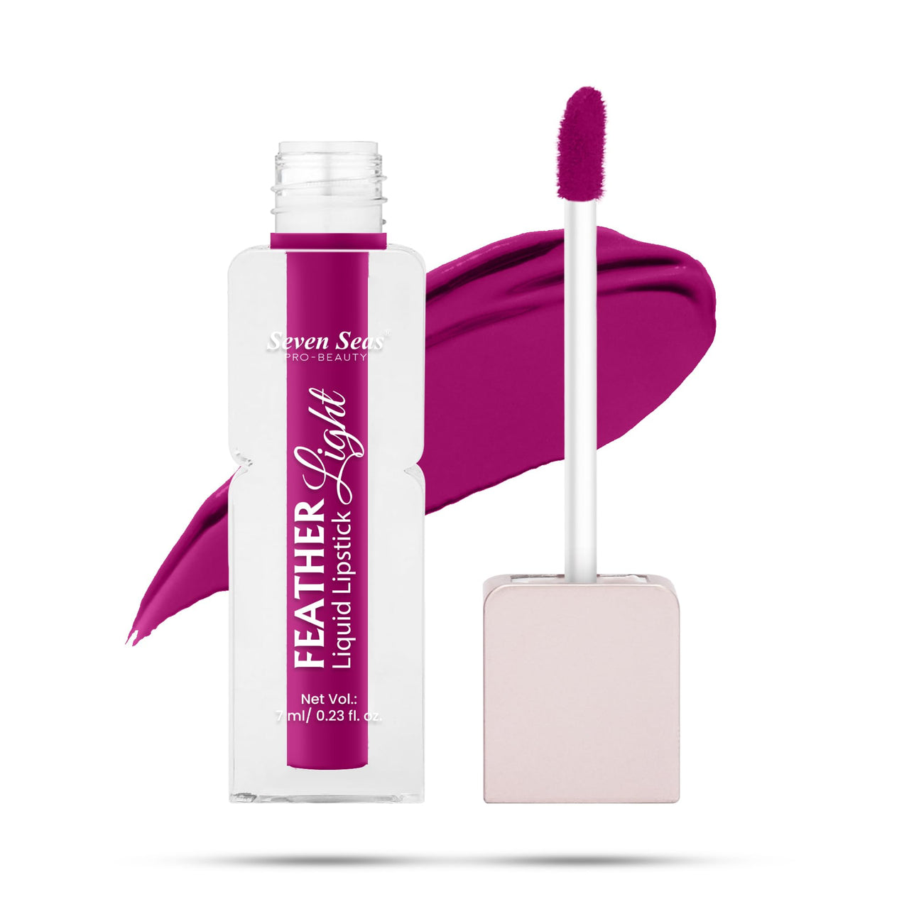 Seven Seas Feather Light Liquid Lipstick | Matte Finish Liquid Lipstick | Long Lasting | Non Transfer | One Coat Application | Stay Upto 12 Hours (325, 6ml)