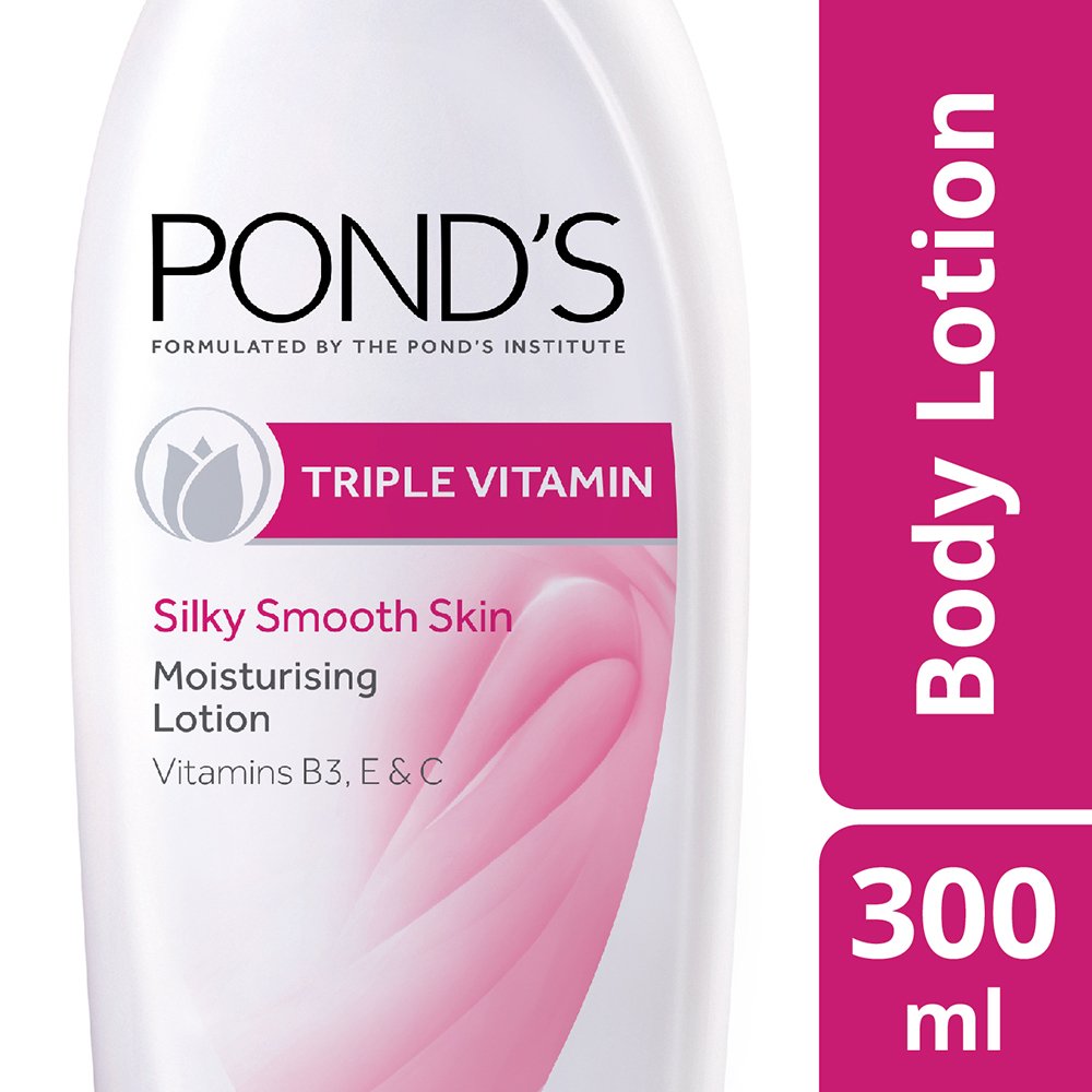 POND's Triple Vitamin Moisturising Body Lotion, 300ml And White Beauty BB+ Fairness Cream 01, 18 g
