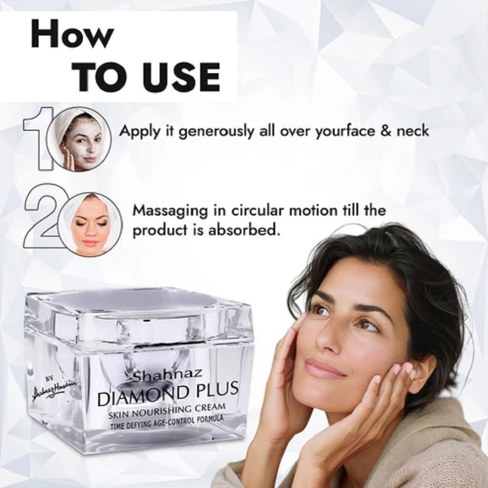 Shahnaz Husain Diamond Plus | Skin Nourishing Cream | Nourishes & Rejuvenate The Skin Powerfully | 40g