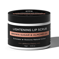 The Man Company Lightening Lip Scrub With Brown Sugar, Almond Oil, Vitamin E, Coconut Oil & Argan Oil For Dry & Chapped Lip, Restore Natural Colour, Nourishes, Moisturizes, Brightening, 10g