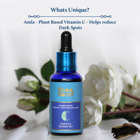 Blue Nectar Plant Based Vitamin C Face Serum for Glowing Skin 100 Natural Hyaluronic Acid Serum Ayurvedic Serum for Women Men 9 Herbs 30 ml