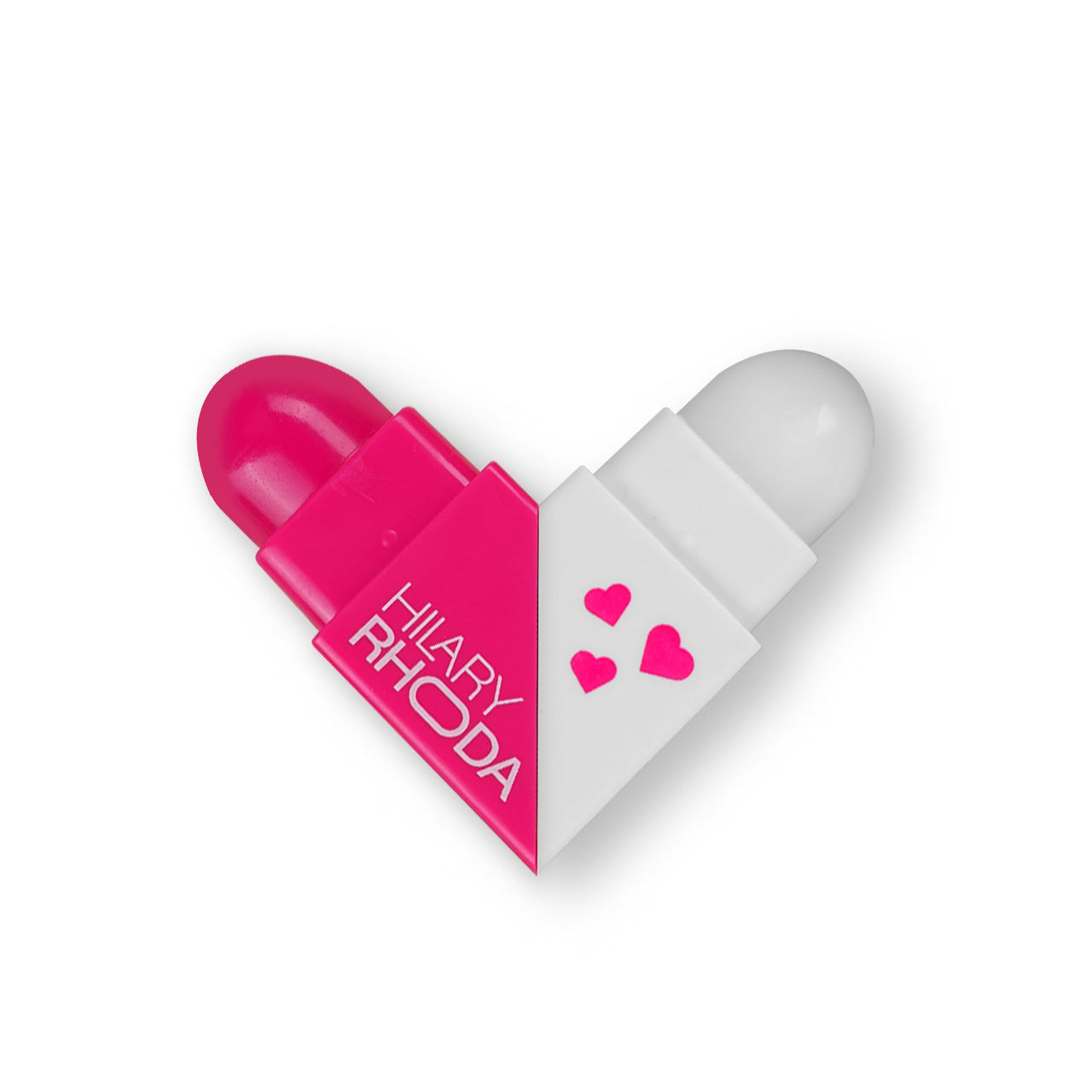 Hilary Rhoda Clear & Tint Lip Balm | Infused with Aloe Vera & Shea Butter | Hydrates & Nourishes Lips | 2 Sided Lip Balm | Glides on lips Smoothly - 2.27g*2 (Pink Love - Shade 04)