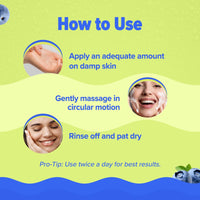 Aqualogica Bright+ Smoothie Face Wash | Brightening Face Wash for Glowing Skin | Deep Cleansing & Gentle Exfoliation | With Blueberry, Kojic Acid, AHAs & BHAs | For All Skin Types | For Men & Women | 100 ml