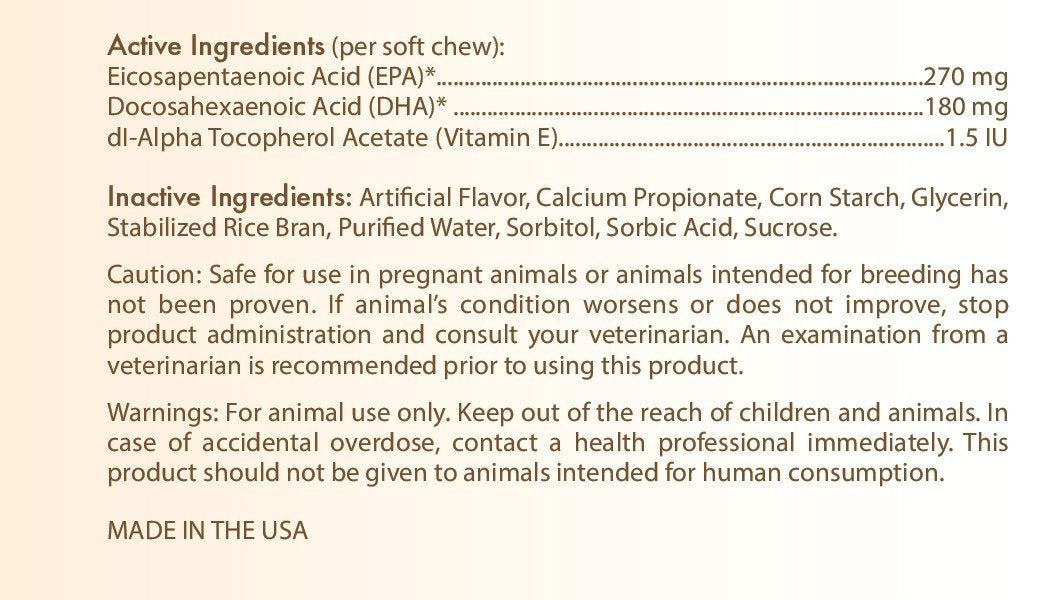 Healthy Breeds Keeshonden Omega HP Fatty Acid Skin and Coat Support Soft Chews 60 Count 60 Ct - Small/Medium Breeds