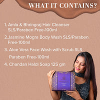 Khadi Natural Refreshing Bath Bar Kit | Refreshes & Revitalizes Skin | Deeply Moisturizes | Contains All Bath Essentials | Provides Everyday Freshness
