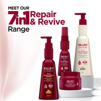 BBLUNT 7 in 1 Repair & Revive Conditioner for Upto 100% Damage Repair - 250 g | Addresses 7 Signs of Hair Damage | Enriched with Ceramides & Argan Oil