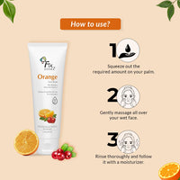 Fixderma Orange Face Wash with Vitamin E & Bearberry | Tan Removal Face Wash | Face Wash & Face Cleanser | Face Wash for Oily Skin (All Type Skin) | Face Wash for Women & Men - 75g
