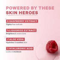 Raspberry Face Wash by Bayla Skin - Deep Cleanse & Hydrate with Hyaluronic Acid, Liquorice Extract, Suitable for All Skin Types, 100ml