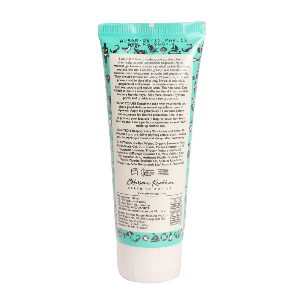Aroma Magic Moisturiser, Aloe Vera Sunscreen Gel - 100 Milliliters Gel