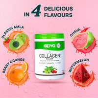 OZiva Vegan Collagen (Tangy Amla) with Biotin & Vitamin C For Brighter & Youthful Skin|Collagen Supplement For Women & Men|Plant Based Collagen Powder| Vegan (Pack of 1),1 count,200 grams