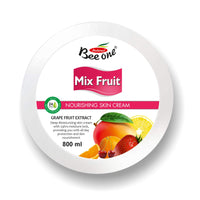 Bee One Mix Fruit Cream 800ml | For Skin Brightening and Fairness | for Women & Men for Daily Use | Deep Nourishment and Instant Hydration