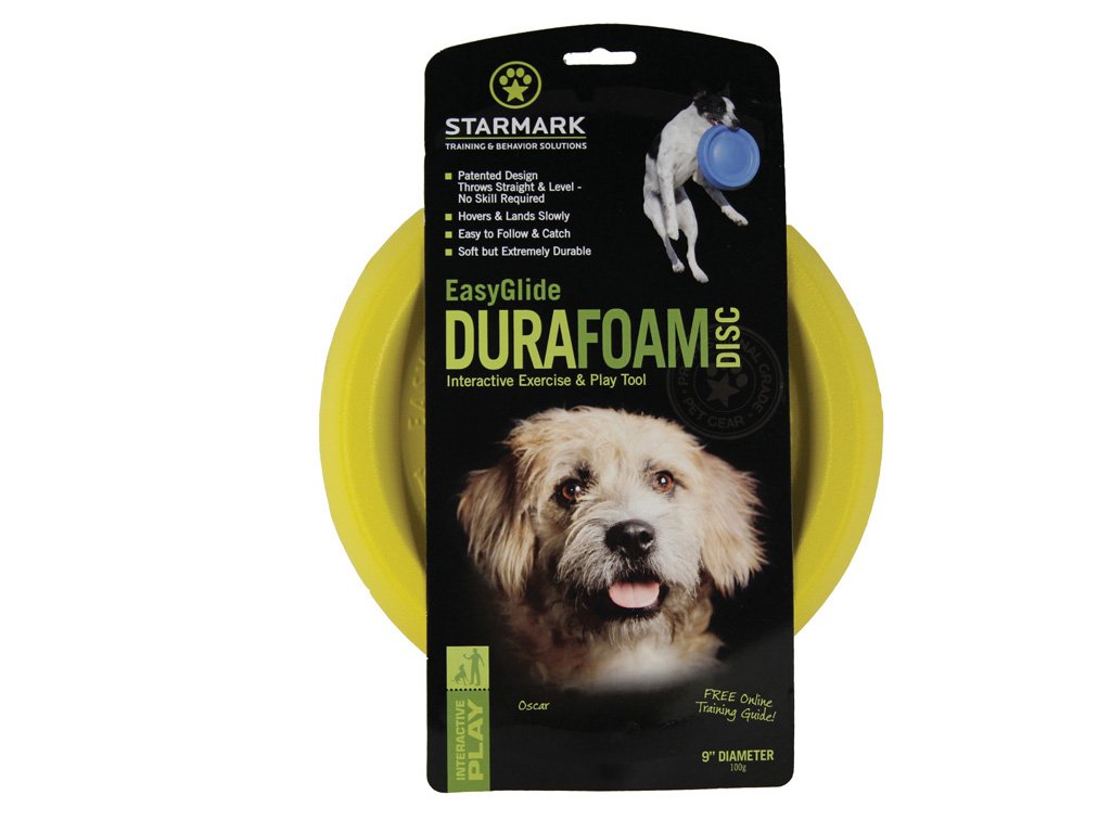 Starmark Easy Glide DuraFoam Flying Disc Dog Toy, Color Varies 9" 9 in 1