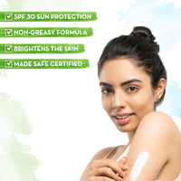 Mamaearth Ubtan Sunscreen For All Skin Types Body Lotion Spf 30 With Turmeric & Saffron For Glowing Skin ? 300 Ml (Pack Of 2)