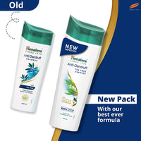 Himalaya Anti-Dandruff Tea Tree Shampoo, Removes up to 100% Dandruff, Soothes Scalp & Nourishes Hair, with Tea Tree oil and Aloe Vera, for men and women, 80ml