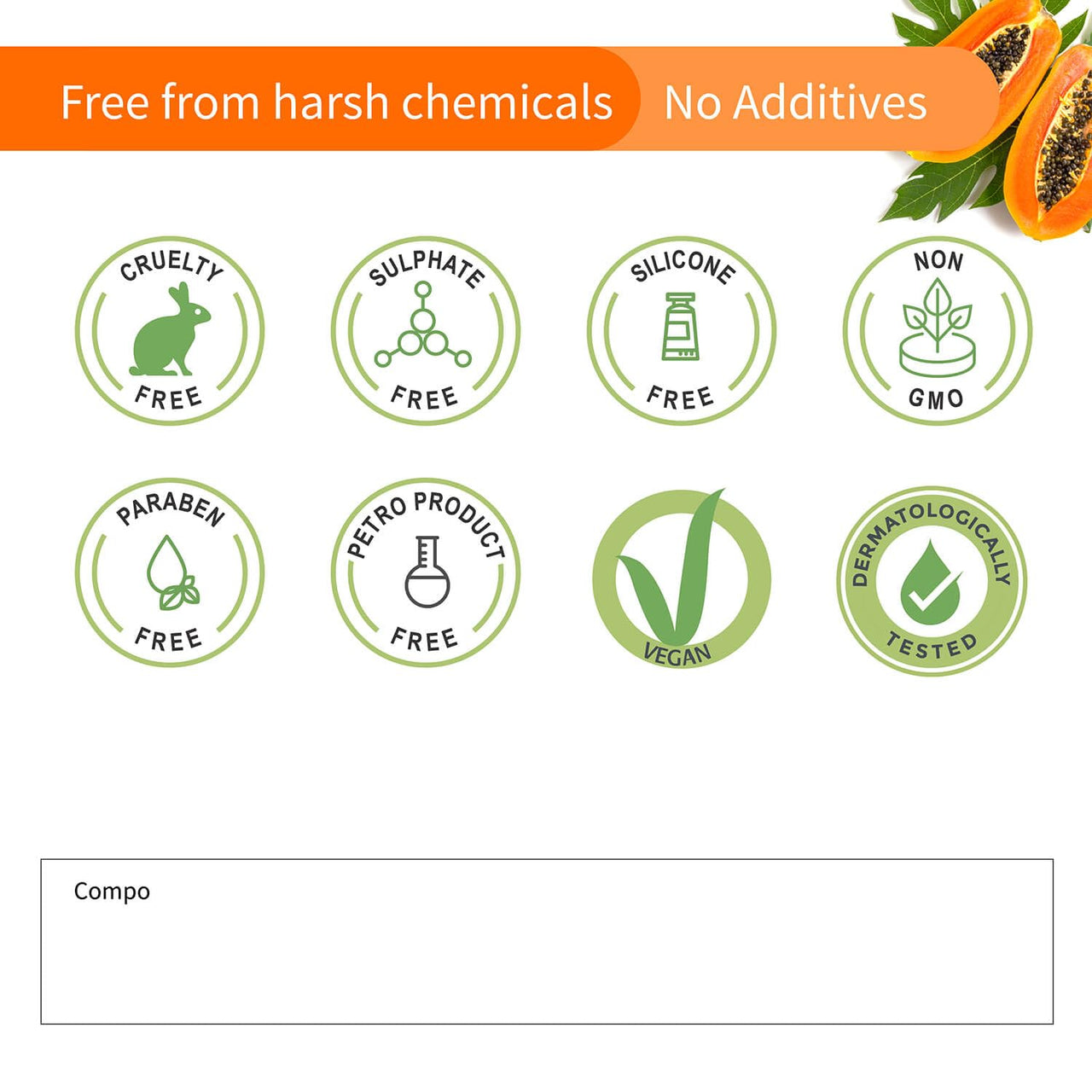 Ayouthveda Papaya Vera Face Scrub with Walnut, Green Tea & Vitamin E | Gently Exfoliates, Unclogs Pores & Brightens Skin | Suitable for Dry to Normal Skin Types| 100g