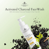 Verdant Natural Care Activated Charcoal Face Wash for Men & Women (Parabens & Sulphates Free) 200ml