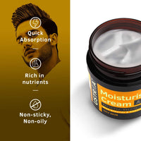 USTRAA Moisturising Cream - Oily Skin - 100g | Long-lasting moisturization & Hydration | Quick Absorption | with Shea Butter | No Parabens, No Mineral Oils