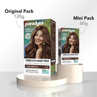 Paradyes Mini Natural Brown Timeless Hair Tint, Permanent Crème Hair Color for Hair, Complete Grey Coverage, Formula Free from PPD, Ammonia, & Resorcinol, 4.0 Natural Brown, 60 GRAM