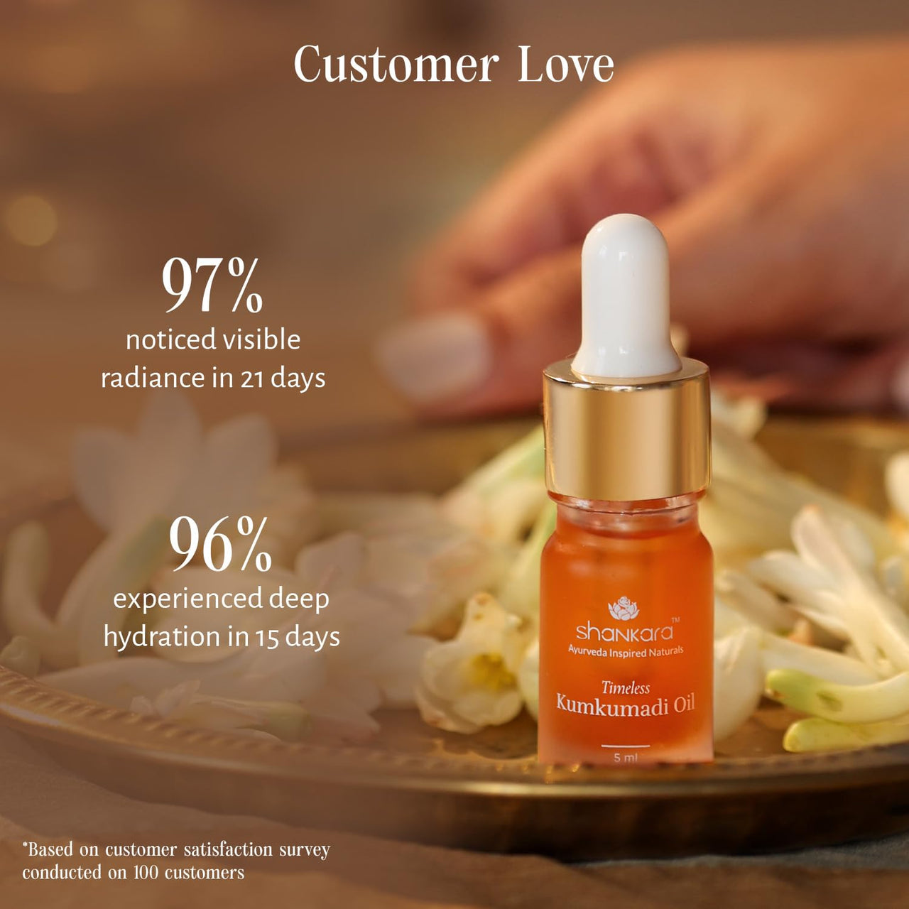 Shankara Ayurvedic Kumkumadi Oil (Tailam) with Saffron & Red Sandalwood | Elixir for Glowing Skin with Pure Essential Oils | Natural Radiance & Youthful Complexion | All Skin Types | 5ml