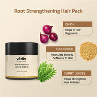 Vedix Ayurvedic Hair growth Kit | 5 product Kit | for Dry Hair, Dry Scalp, Wavy Hair | Vedix Hair Oil, Shampoo, Serum, Mask, Conditioner Set
