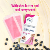 Veet Full Body Waxing Kit Strip For Normal Skin - 20 Strips (Pack of 3)