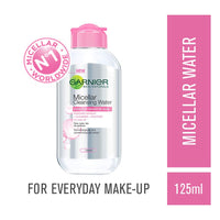 Garnier Skin Naturals, Micellar Cleansing Water, 125ml and Garnier Skin Naturals Light Complete Duo Action Facewash, 100g