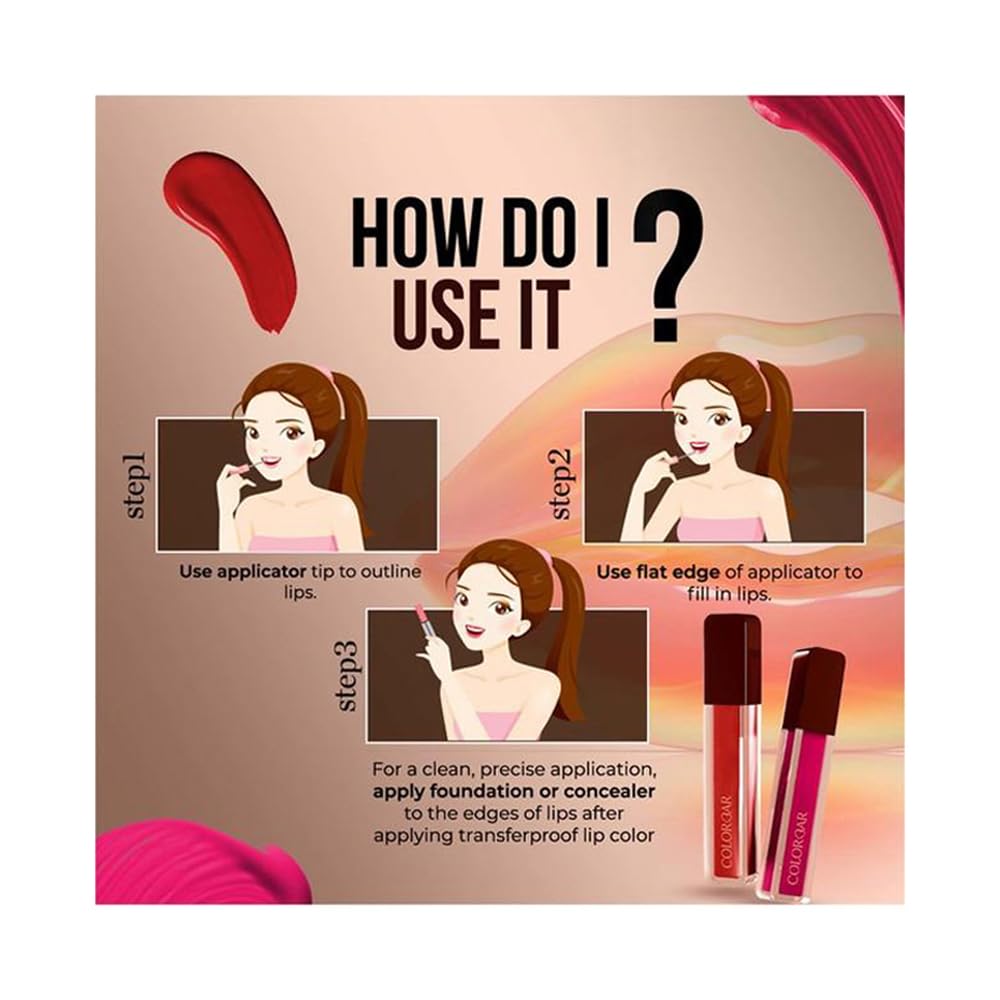 Colorbar PowerKiss Vegan Matte Lipcolor - Sizzle | All Skin Type | Transfer-Proof | Lasts Upto 12hours | Lightweight | Enriched with Vitamin E & Tea Tree Oil Moisturisation.