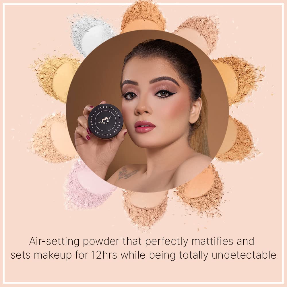 Daily Life Forever52 TRANSLUCENT LOOSE SETTING POWDER 24Hours Long-lasting Makeup with Highlights, Color Corrects a Flawless Natural Matte Finish Look (Warm Sun) -TLM008