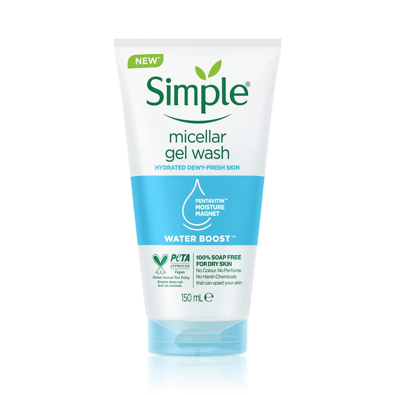 Simple Water Boost Micellar Facial Gel Wash, 150 ml/5.07 oz (pack of 1)