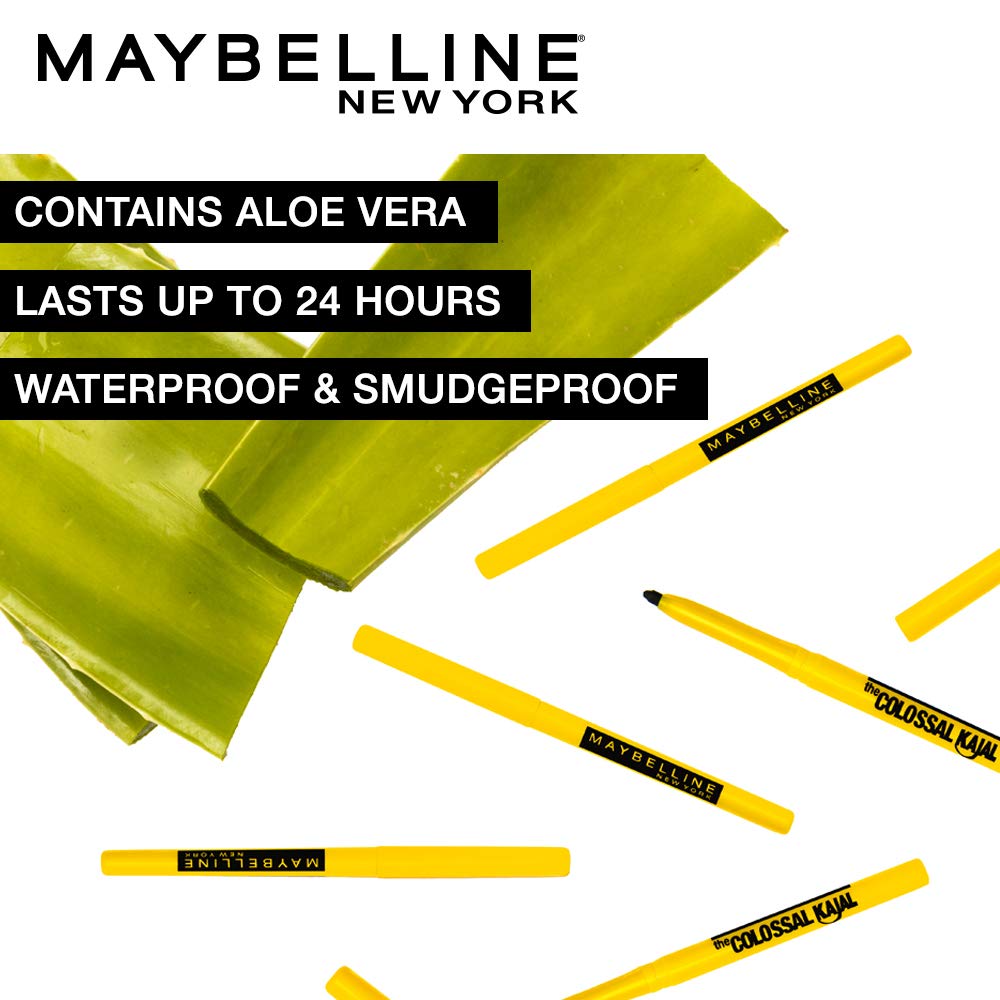 Maybelline New York Super Stay Matte Ink Liquid Lipstick, 80 Ruler, 5Ml And Maybelline New York Colossal Kajal, Black, 0.35G