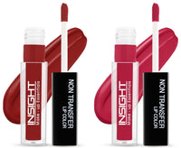 INSIGHT Non Transfer Matte Lip Color, 4Ml (22 Autumn) & Matte Lip Color, 4Ml (05 Cocoa Plum)