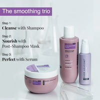 Bare Anatomy Ultra Smoothing Shampoo + Hair Mask Kit | Restores Smoothing & Texture by 27% | Carbohydrate Complex & Niacinamide | Dry & Frizzy Hair | Paraben & Sulphate Free | 250ml + 250g