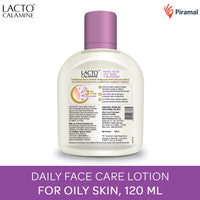 Lacto Calamine Face Lotion for Oil Balance - Oily Skin - 120 ml & Lacto Calamine Aloe Vera Gel with 99% Pure Natural Aloe Vera, Vitamin E and Glycerin - 150 g - Pack of 1