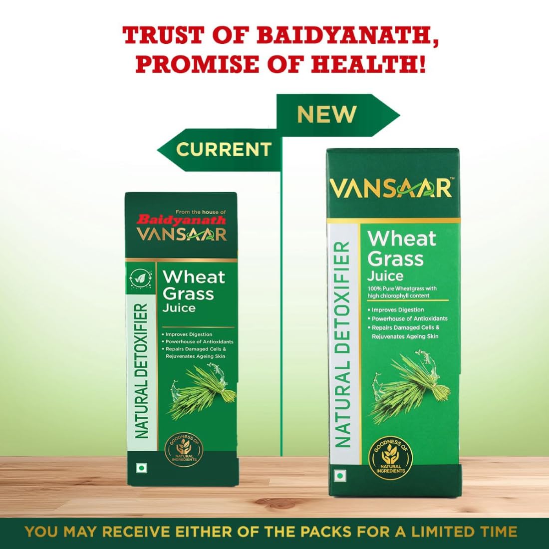Vansaar Wheatgrass Juice, 500 ml | Natural Liver detox & Gut cleanser Juice | Superfood for Weight & Cholesterol management | 100% Ayurvedic