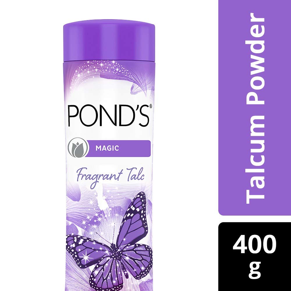 Pears Pure And Gentle Bathing Bar, 125g (Pack Of 8) & POND'S Magic Freshness Talcum Powder, Acacia Honey, 400 g